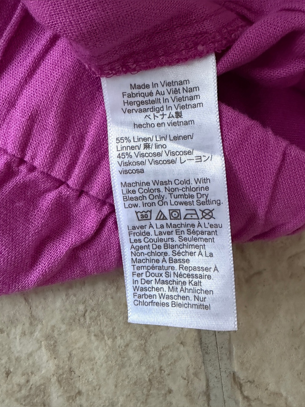 J.Crew Linen Blend Pull On Shorts XL Pink Elastic Waist Casual Summer NWT Barbie - Picture 4 of 6